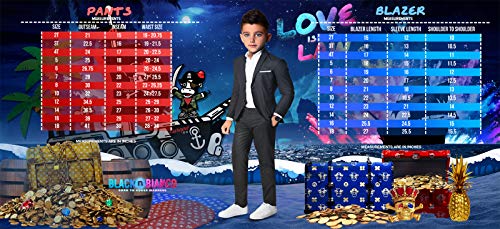 Black N Bianco Boys' First Class Slim Suits Black 2T #TOP6