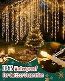 Opard Battery Fairy Lights 100 LEDs 10m, Christmas Lights, 8 Lighting Modes, Timer Function IP65 Waterproof, Warm White String Lights for Christmas, Outdoor, Indoor - Image 5