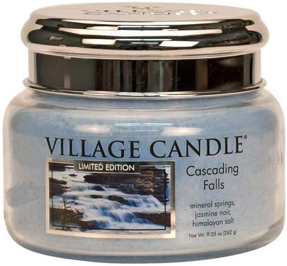 Village Candle Limited Edition Cascading Falls 11oz Small Glass Jar Scented Candle