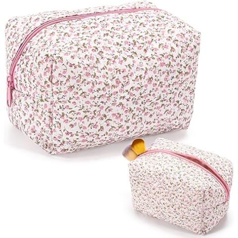 Zouwel Floral Makeup Bag for Travel Cover