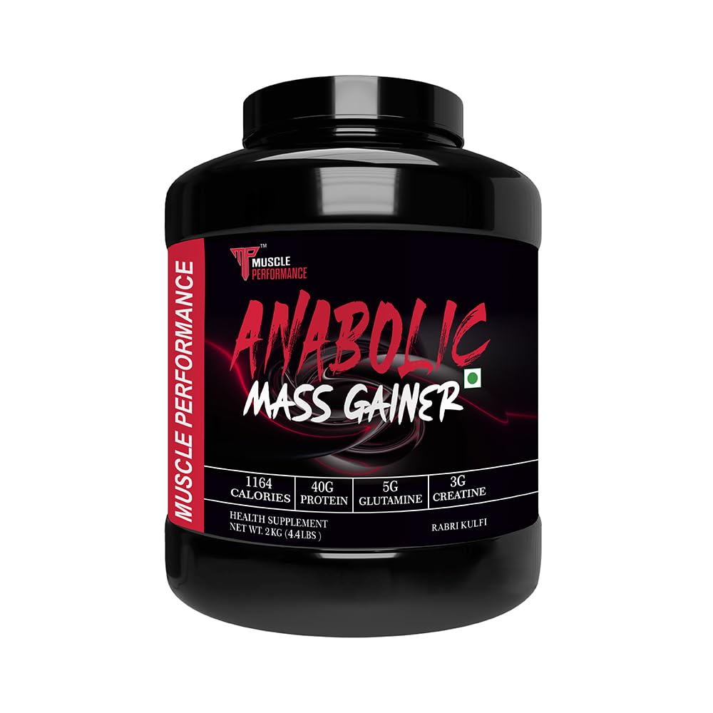 MP Anabolic Mass Gainer |Powder | Pack of High Protein High Carbs| Added Vitamins, Probiotics & Enzymes |40g Protein,| 1164 Calories| 3g Creatine. (2kg, Rabri Kulfi)-image-8