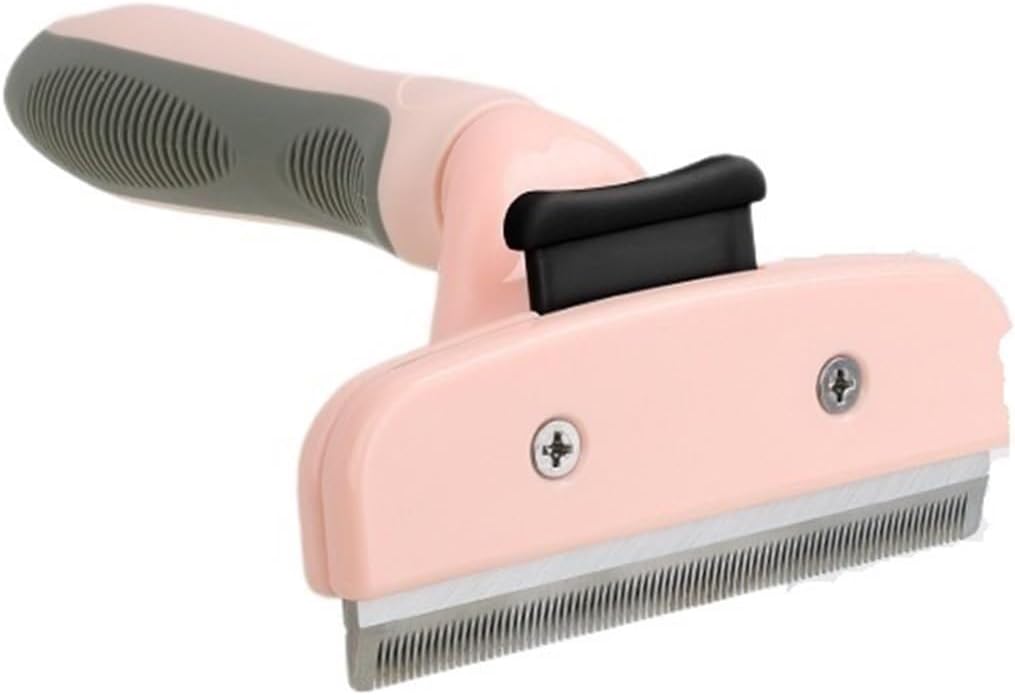 Pet Automatic Hair Removal Comb cat Hair Removal Knife cat and Dog Comb Grooming Supplies Dog Knot Removal Shaving Knife(Purple-Medium (65mm Blade))