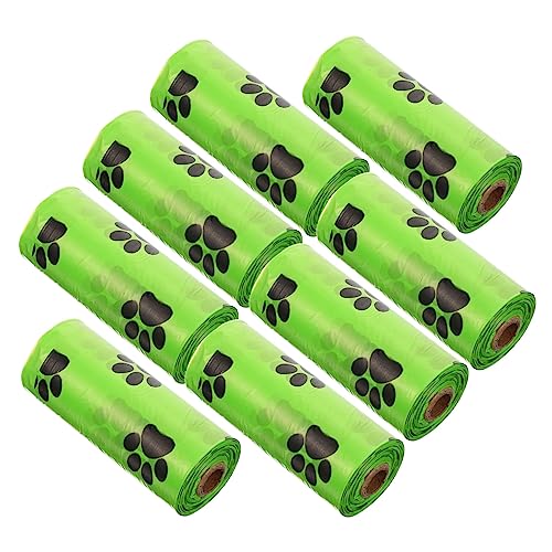 Levemolo ロール8個 ペットのうんち袋 犬の 袋 犬の のゴミ袋 犬のうんち袋 うんこゴミ袋 犬のうんち用ゴミ袋 うんち袋犬 犬用うんち袋 漏れ防止うんちバッグ犬 エピ
