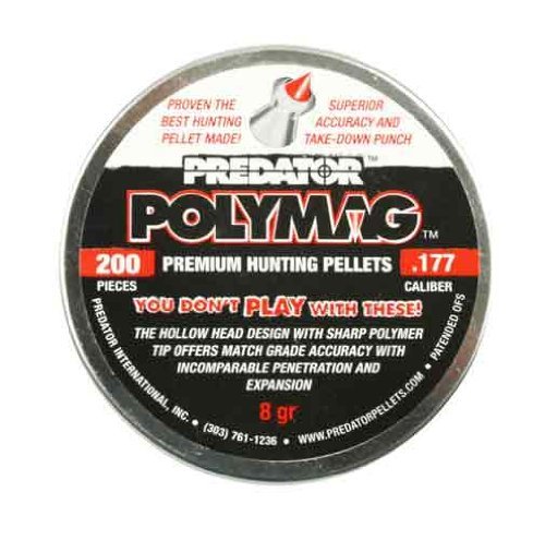 2 X Predator Polymag .177 Cal, 8.0 Grains, Pointed, 200ct