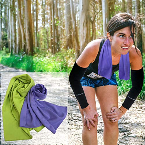 Meiyante Cooling Towel for Instant Relief, Ice Towel, Soft Breathable, Microfiber Towel