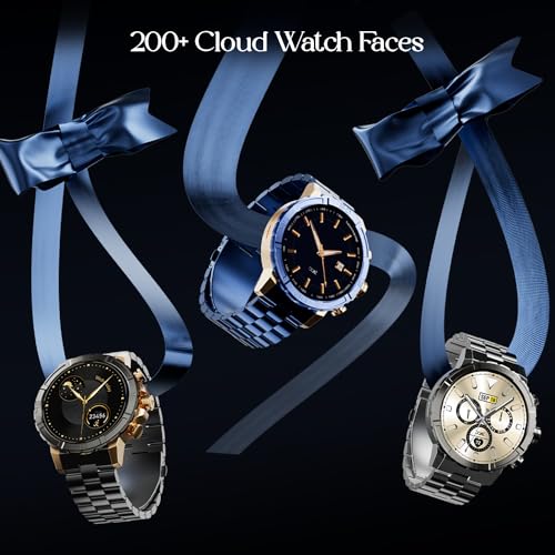 Image of Boat Enigma X700 Smart Watch w / 1.52 inch (3.8 cm) AMOLED Display,Premium Metal Body Design & Functional Crown,Advanced BT Calling,200+ Cloud Watch Faces,World Clock, HR & SpO2,IP67(Copper Blue)