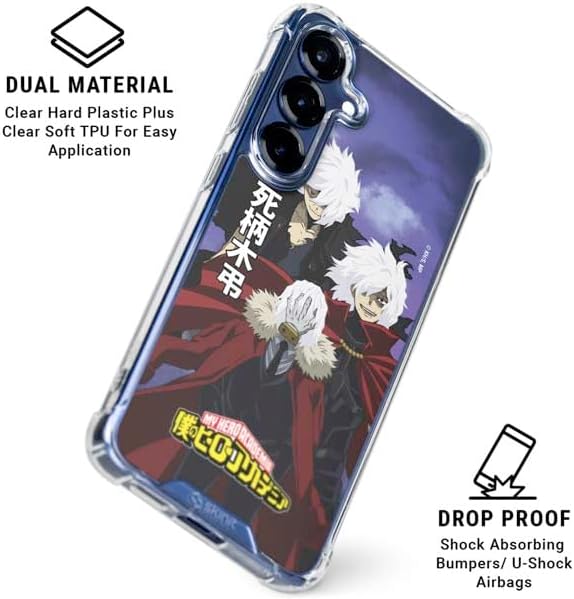 Skinit Clear Phone Case Compatible with Galaxy S25 - Officially Licensed My Hero Academia Tomuras Decay Season 6 Design
