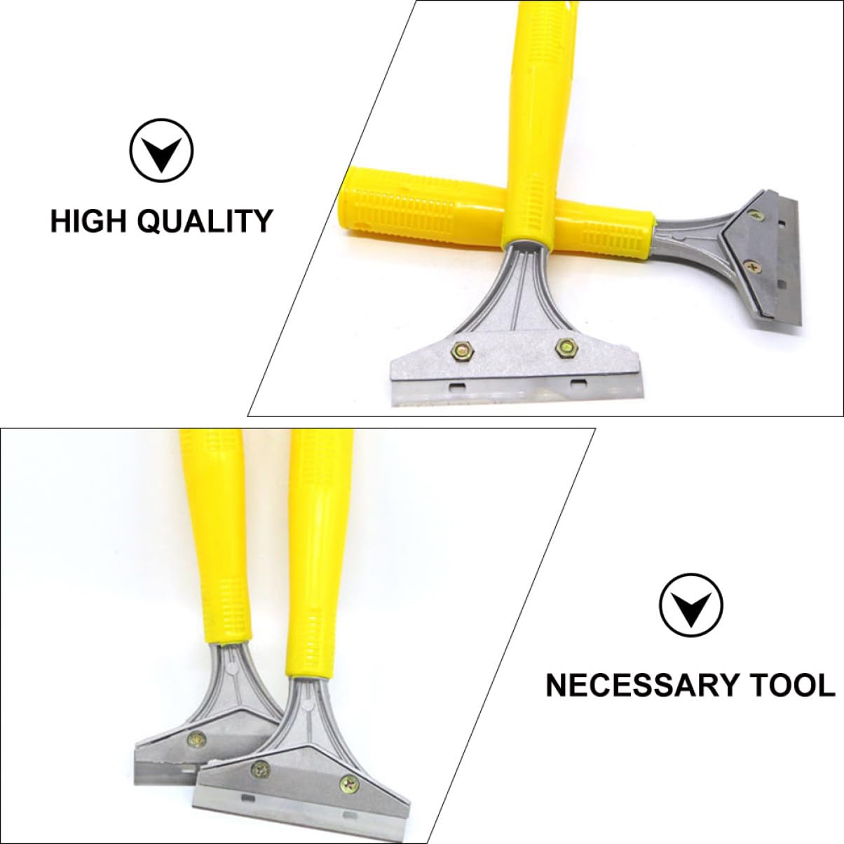 Didiseaon 4 Piezas Raspadores Multiusos para Limpieza de y Azulejos Resistentes y Compactos para Eliminar Adhesivos y el Hogar