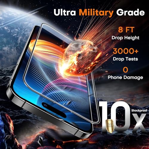 Image of AIBEX Tempered Glass for Apple iPhone 15 Plus /Apple iPhone 16 Plus | 9H Hardness | Anti-Glare & Anti-Fingerprint | Water Resistant | Edge-to-Edge Full Screen Protector | Bubble-Free Installation
