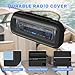 Water Resistant Marine Radio Cover - Boat Stereo Splash Guard Housing - Marine Stereo Waterproof Case for Universal Single DIN Media Receiver