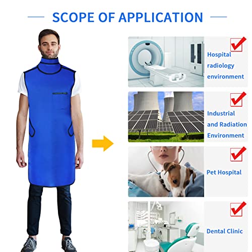 Image of 0.5mmPb X-Ray Apron with Thyroid Shield Collar, Dental Lead Shield