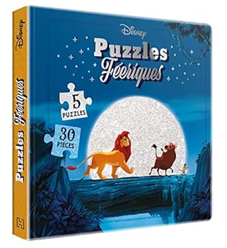 Hardcover DISNEY - Puzzles Féeriques - 5 puzzles 30 pièces [French] Book