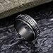 King Will 316L Stainless Steel Fidget Spinner Ring for Men Women-8mm Black Spinner Ring with Black Greek Key Pattern Anxiety Stress Relief Wedding Band Ring Comfort Fit Size 10