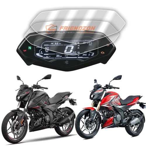 Image of 9H Unbreakable Screen Protector compatible with Bajaj Pulsar N150, N160, N250 || Digital Instrument Cluster Protector | Speedometer Display Protector | Anti-Scratch | Perfect Fit | [Not Tempered Glass] (Pack of 2)