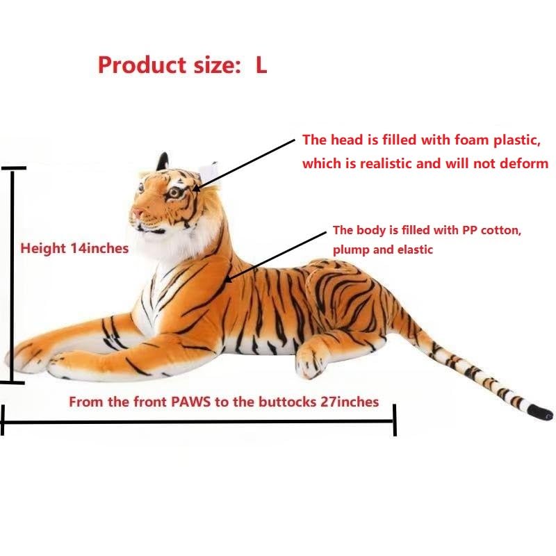 Amazon.co.jp: DHXSTSM 大きなトラのぬいぐるみ - 巨大な虎の