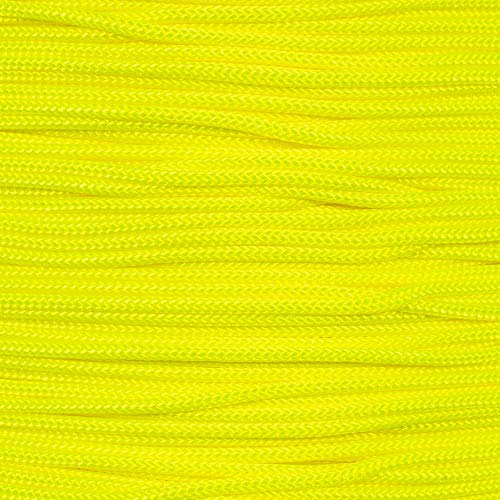 Paracord Planet 95lb Paracord – 1 Strand Type I Parachute Cord for Outdoors and DIY – Neon Yellow (50 ft)