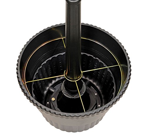 Nature Power Products 23107 Solar Powered LED Lamp Post & Planter, Black