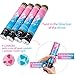 Crisky Confetti Powder Party Cannon Poppers Biodegradable Shooters 4 Pack (2Pink 2Blue) for Baby Shower Baptism Party Supplies