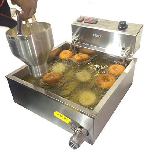 Paragon ParaFryer Funnel Cake Fryer Machine for Professional Concessionaires Requiring Commercial Quality & Construction 25 Pound Oil Capacity 4400 Watts Electric 220 Volt Requires 6-20 Receptacle