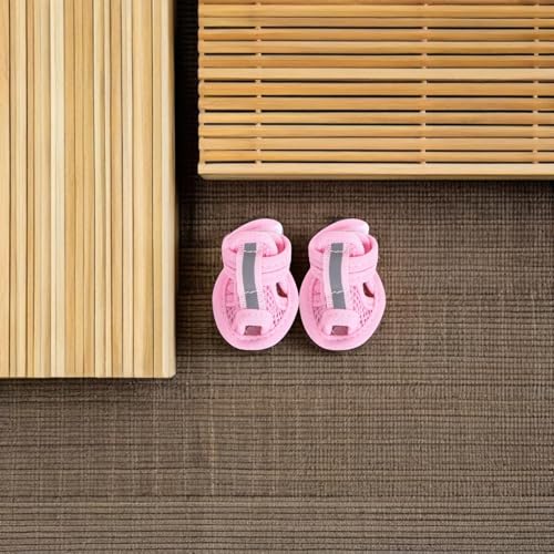 Sandale pour animaux de compagnie chiot 12 pièces rose - 5
