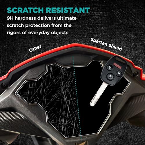Image of Spartan Shield Digital Meter Screen Guard For HONDA DIO STANDARD BS6 || 9H TFT Instrument Cluster Protector || Anti Scratch || Bike Display Speedometer Console Accessory [Not Tempered Glass]
