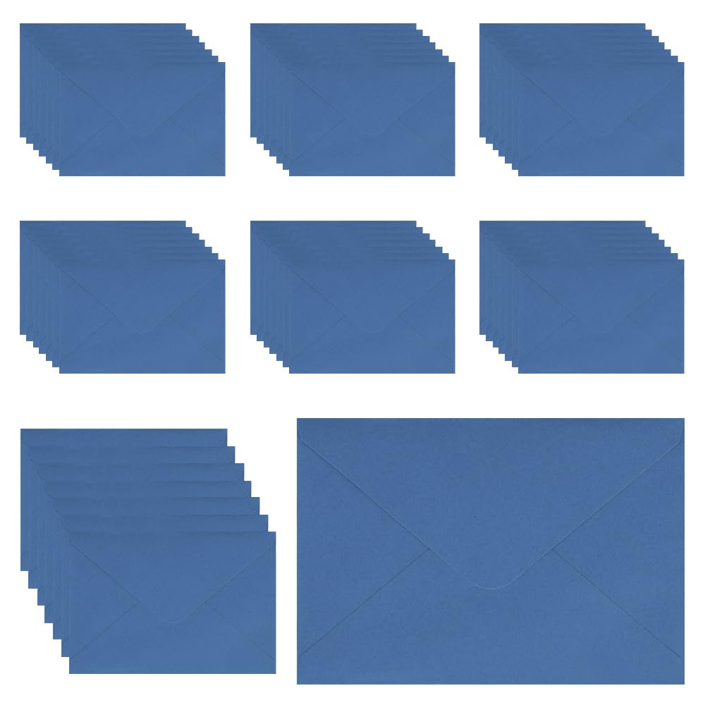 WYAN Mini Envelopes - 50 Pack 15.5 x 10.5cm Royal Blue Flap Envelopes, Small Parts Envelope, Gummed Envelope for Gift, Greeting Cards, Wedding, Business, Invitation (Card not Included) โ image 1