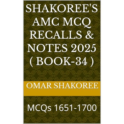 Shakoree's AMC MCQ Recalls & notes 2025 ( Book-34 ) Audiobook By Omar Shakoree cover art
