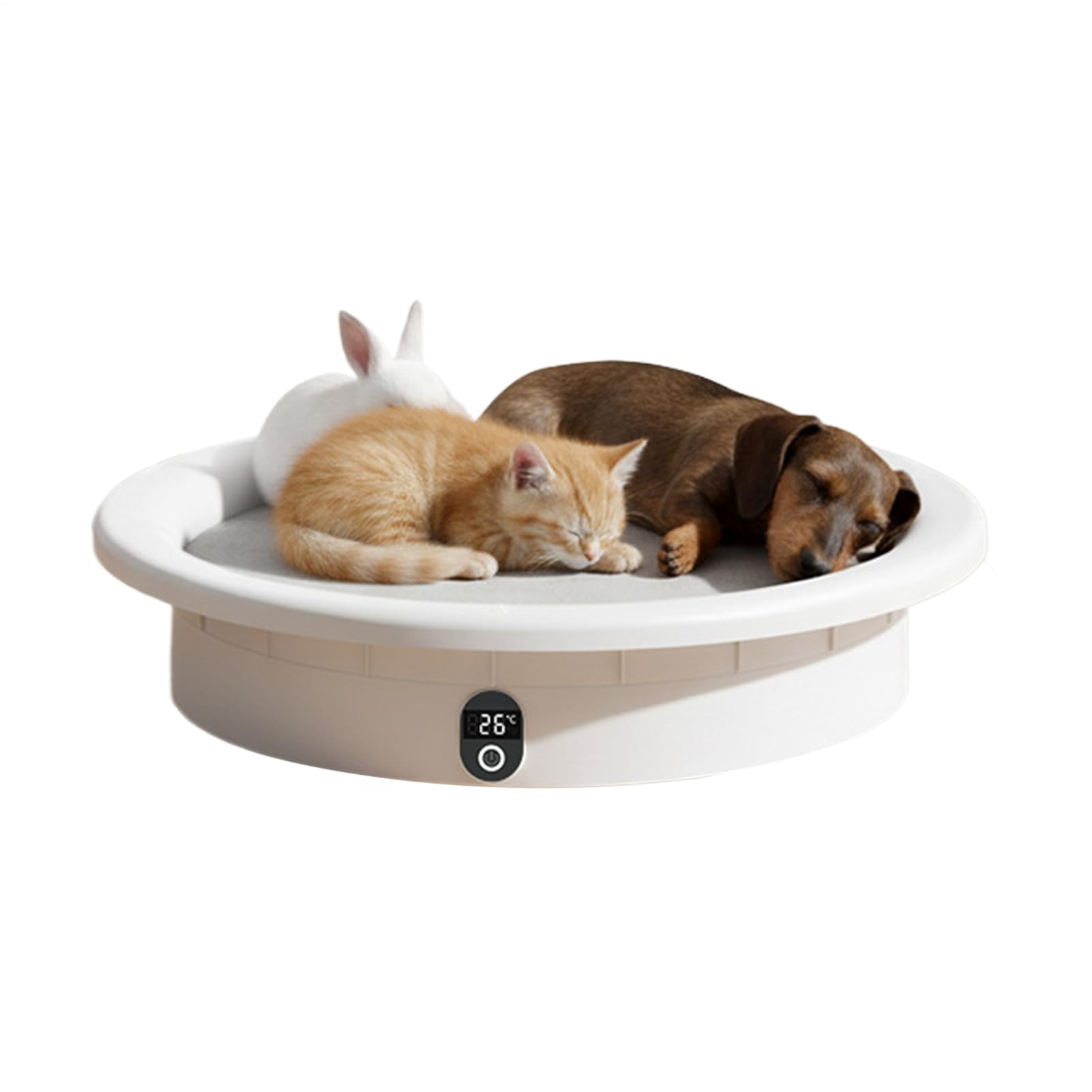Cuccia Riscaldata per Cani Temperatura Costante E Sicura | Cuccia Riscaldata Cani Capacità 15kg Temperatura Costante Per Cuccioli E Di Tutte Le Taglie, Inverno E