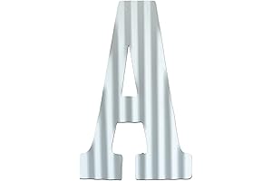 3D Metal Letter Wall Decor A | Rustic Corrugated Outdoor Decor