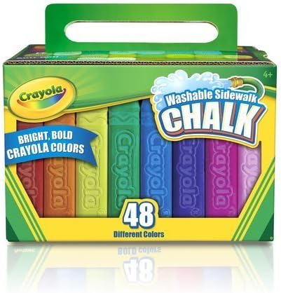 Game / Play Crayola 48 Count Sidewalk Chalk. Marker, Drawing, Art, Washable, Pencils, Pen, Stamp, Stick Toy / Child / Kid