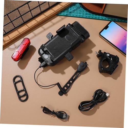 Feu arrière LED rechargeable noir pour vélo de ville et sécurité la nuit