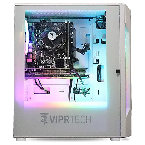 Viprtech Prime Gaming Pc Computer Desktop - Intel Core I5 3Rd Gen, Geforce Gtx 750 4Gb, 16Gb Ram, 1Tb Hdd, Wifi, Rgb Lighting, Windows 10 Pro, Streaming, Editing, White #TOP2