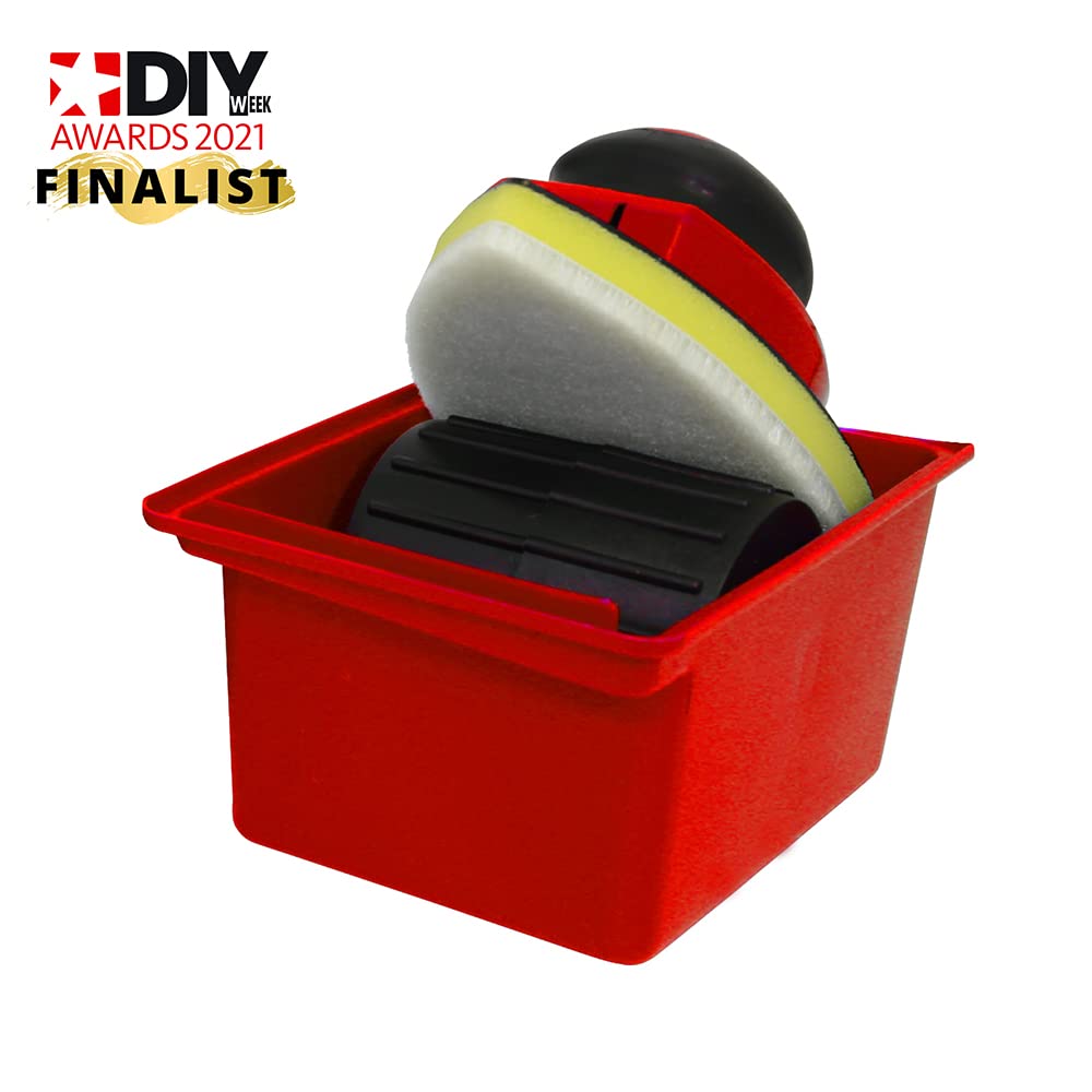 Dekton Kit de Pintura de 7 Piezas, Ideal para Pintar Cualquier habitación de Forma rápida, fácil, diseño ergonómico y Agarre cómodo. Incluye Bandeja Rectangular de 9 Pulgadas, Bandeja de Almohadilla