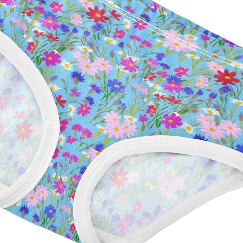 Joisal Animals Girls Underwear Toddlers 2t Cotton Cute Panties Girl Vibrant Colorful Wildflower Blue Kids Undies Briefs4