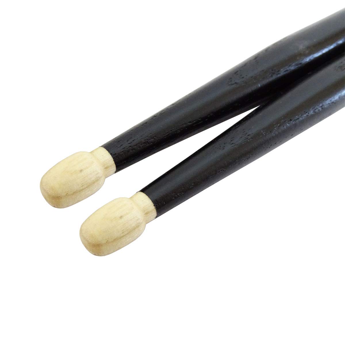 keepdrum 5AB Black Hickory Schlagzeug-Stöcke Drumsticks Schwarz 12 Paar