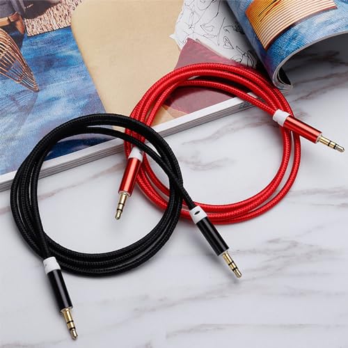 Cable de audio estéreo 3.5mm nylon trenzado (3 unidades) miniatura 4