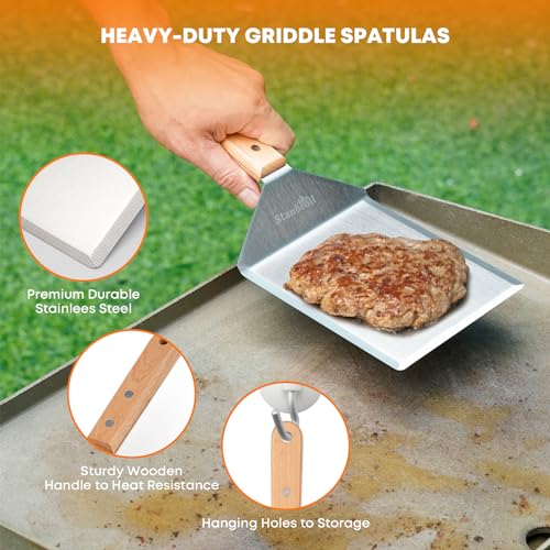 Kit Parrillero Stanbroil 5 Piezas Acero Inoxidable y Madera miniatura 4
