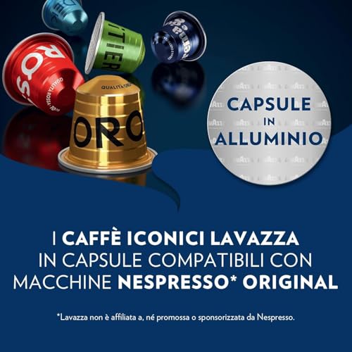 LAVAZZA Caffè in capsule C&GUSTO 100CAPS ALLUMINIO, Compatibili Nespresso, 0,05 kg - 2
