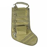 Tactical Christmas Stocking Bag Military Dump Drop Magazine Storage Bag EDC Molle Pouch for Christmas Decoration Gifts Outdoor Hunting Shooting Military, Green