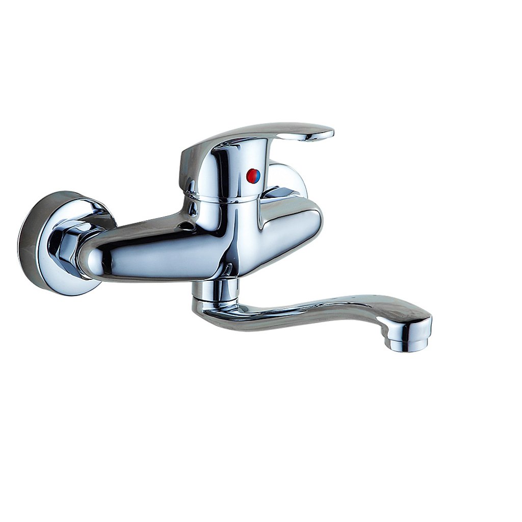 Robinet en cuivre mural haut de gamme mitigeur évier rotatif et durable