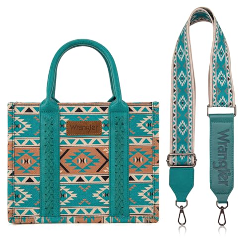Image of Wrangler Aztec Tote Bag for Women Boho Shoulder Purses and Handbags