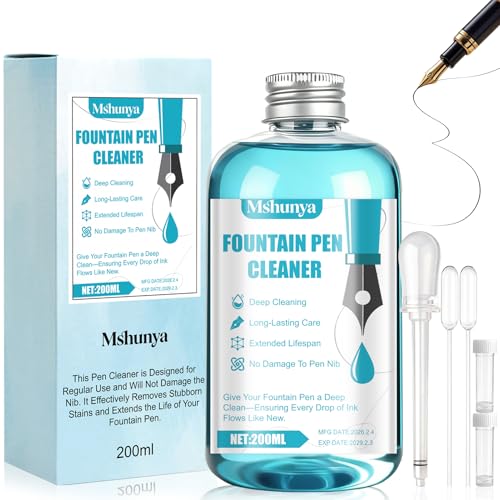 6.67 Oz Fountain Pen Cleaner Fountain Pen Cleaning Kit Long-Lasting Care