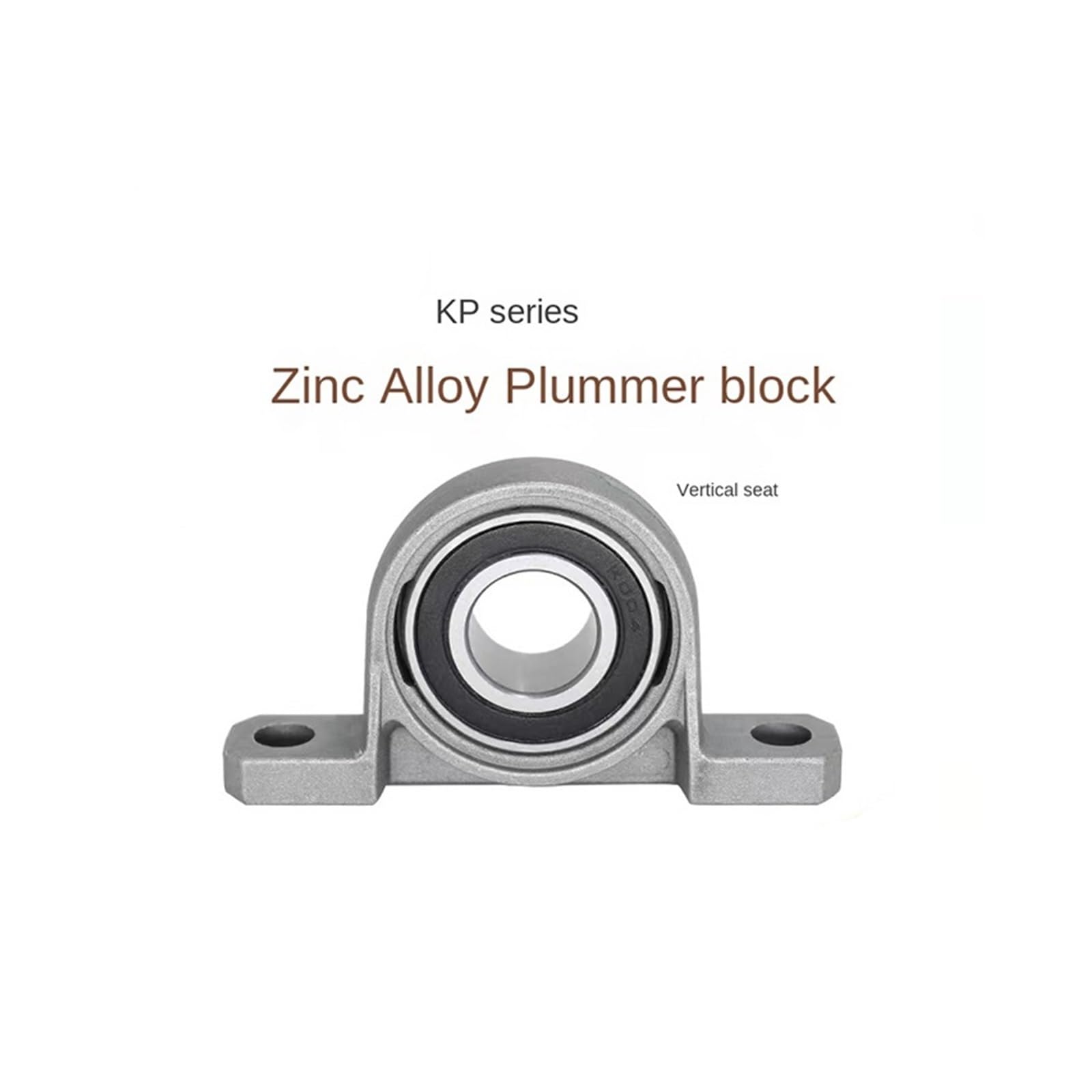 Cuscinetto con supporto integrato Supporto montato su blocco cuscino con cuscinetto a sfere con diametro da 8 mm a 20 mm in lega di zinco da 10 pezzi(KP003 17MM)