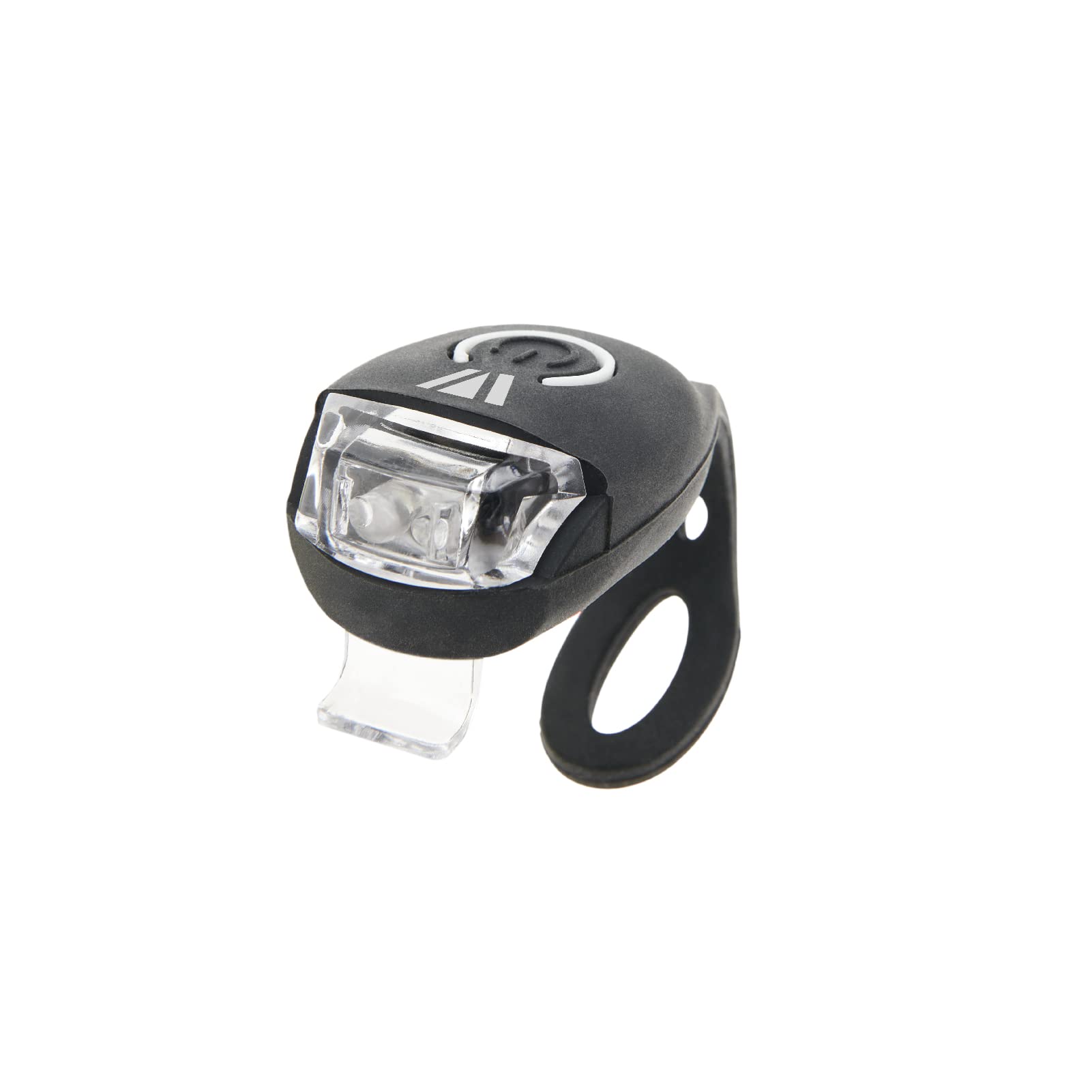 Newrban || Luz Frontal para Bici y Patinete - Mayor Seguridad Durante la Conducción - Luz con 2 LED Blanco con Sistema de Fijación de Silicona - 2 Pilas Incluidas