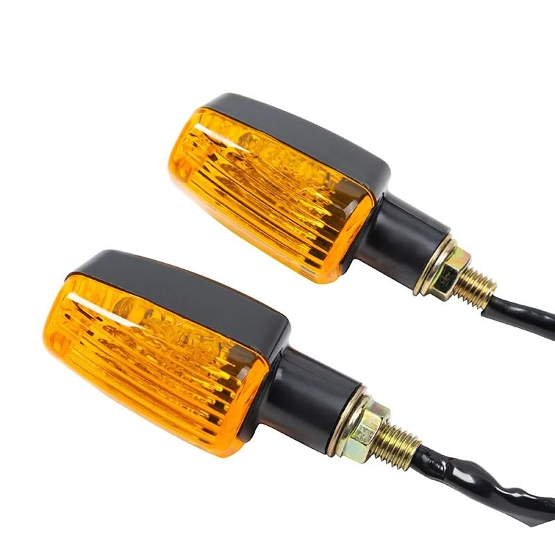 Clignotants universels pour moto ambrés 12V de rechange et feux stop arrière