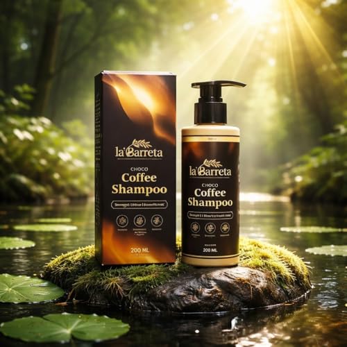 Image of Premium Choco Coffee Shampoo, Strength, Shine & Smooth Hair, with Guar Gum, Cocoa, Sulphate & Paraben Free, 200 ml (Coffee P-1)