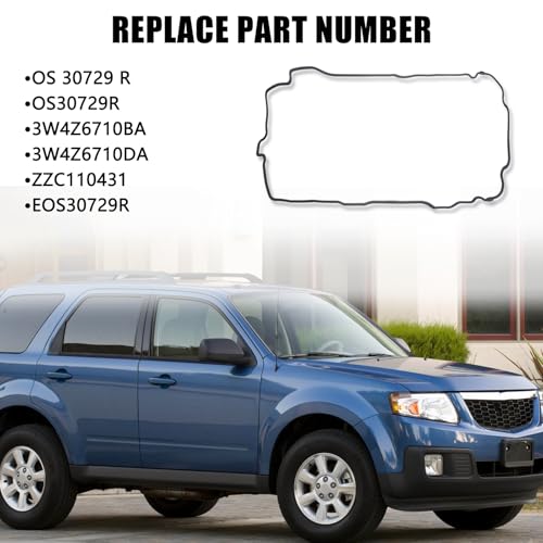 Engine Oil Pan Gasket Set Compatible with Ford Lincoln Mazda Mercury Vehicle 2003-2012 Escape Five Hundred Freestyle Fusion Taurus Zephyr MPV 6 Tribute Mariner Milan Montego Sable, Replace#OS30729R by ZONFANT - Image 2