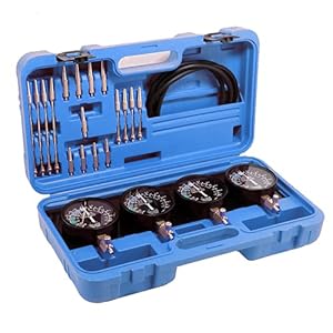 LLCTOOLS Synchrone testset voor 4 carburateurs, synchroontestapparaat met synchroonhorloges voor carburateur…