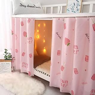 Upper/Bottom Bunk Bed Curtains Dorm Home Blackout Privacy Beds Cloth Curtain Shading Breathable Dustproof