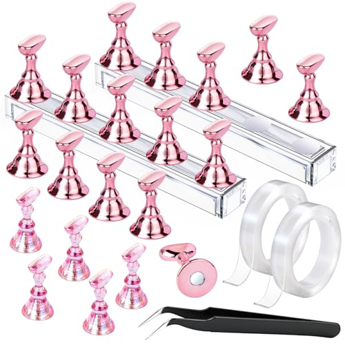 FANDAMEI 20PCS Nail Stand Nail Holder For Painting Nails Nail Stand For Press Ons Nail Stands Press On Nail Stand Nail Holder Nail Stands For Nail Art Nail Art Tools Nail Stuff Nail Tools